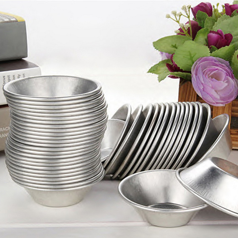 Extra Heavy Aluminum Egg Tart Cupcake CakeJelly Mold