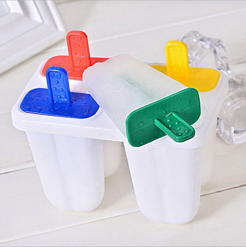 Colored Ice Pop Molds 4 in 1